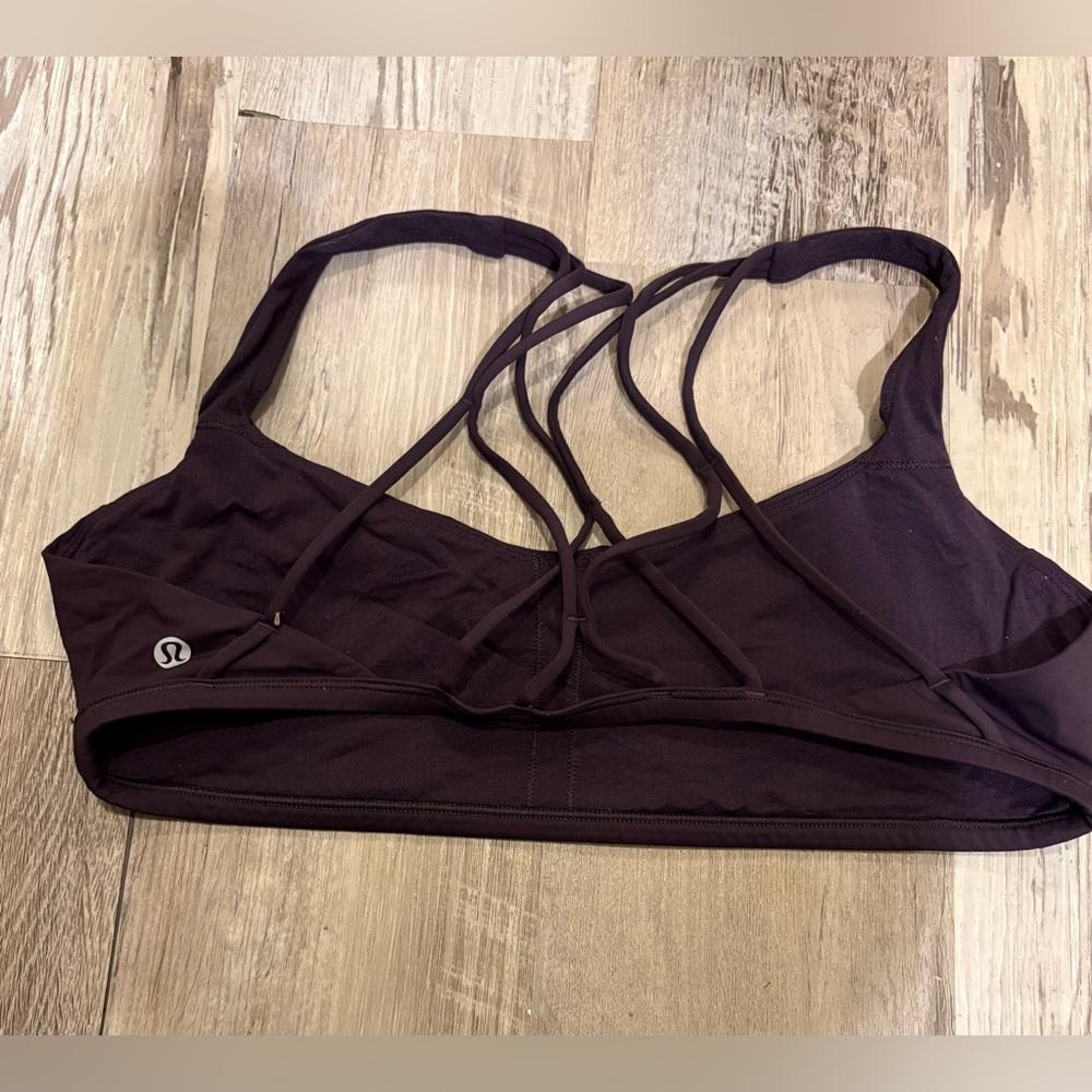 lululemon athletica Plum Strappy Back Sports Bra